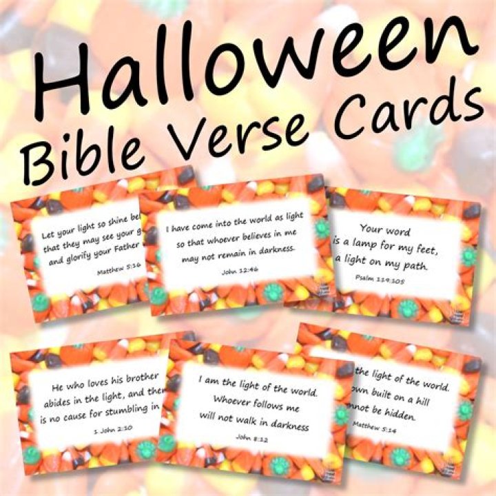 Bible Verse Label for Halloween Candy