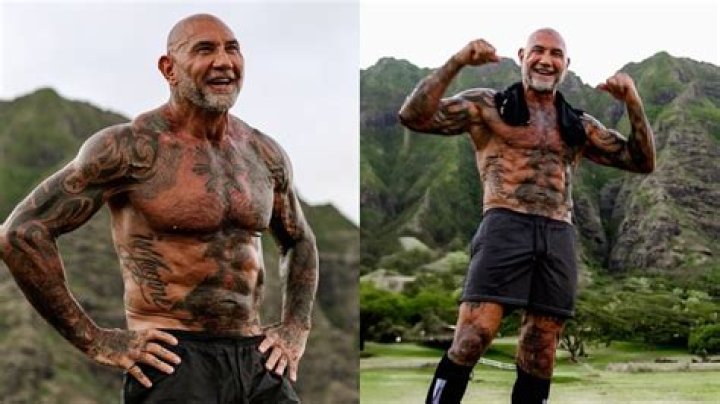 Dave Bautista's pet Ollie and Maggie
